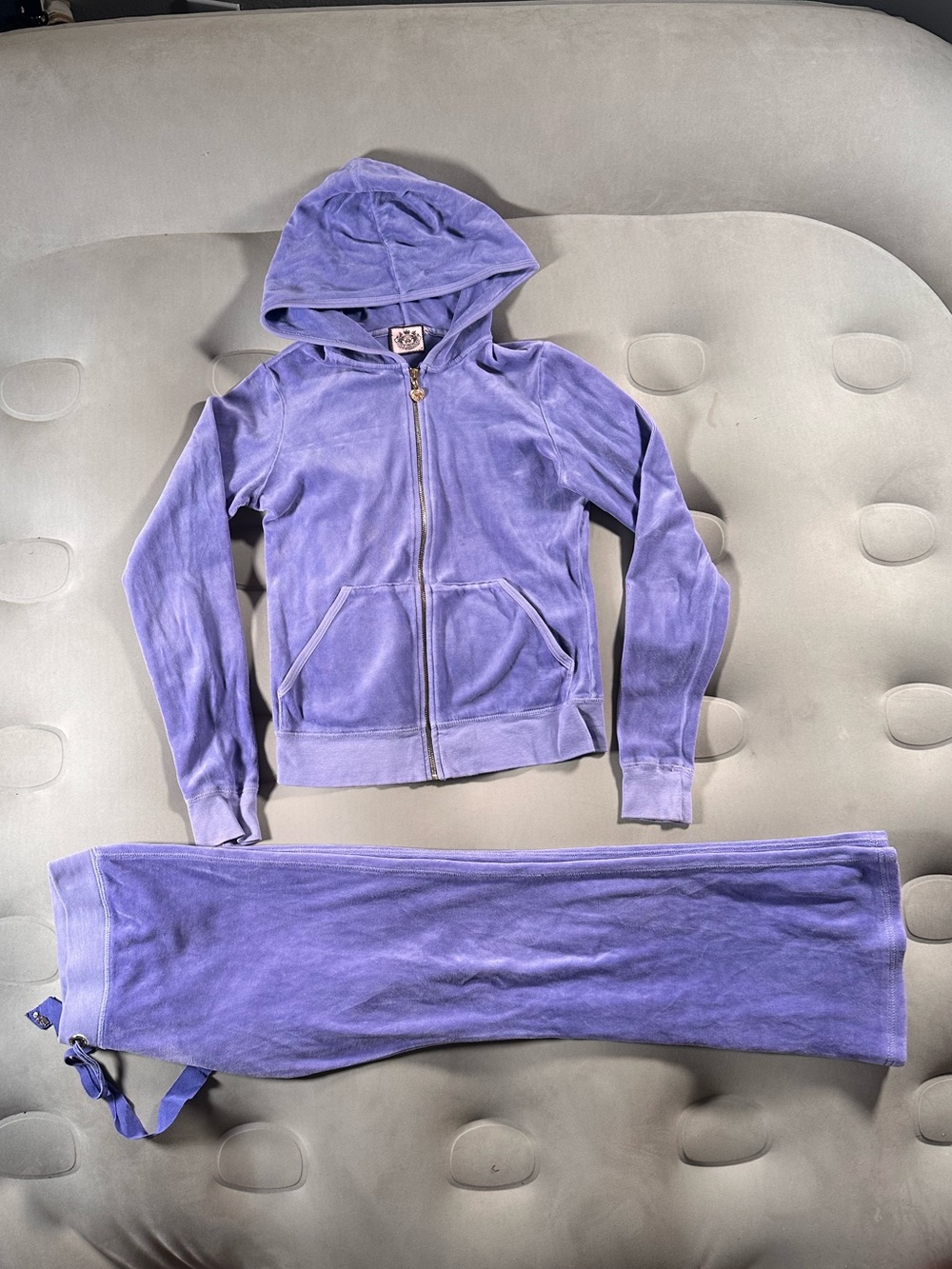 Juicy Couture Lilac Purple Velour Track Suit Mc Bling Vintage Y2K Rare HTF S/M